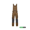 Cotte à bretelles stretch multipoches Cordura Camel/gris coupe longue – Dassy Tronix