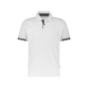 Polo de travail manches courtes anti-UV UPF 50+ antibactérien Blanc/gris anthracite – Dassy Traxion