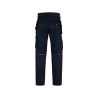 Pantalon de travail multipoches stretch quadri-directionnel Marine/noir coupe longue – Dassy Rossi Flex