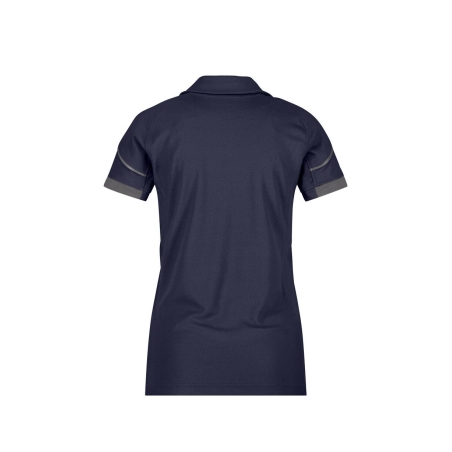 Polo de travail femme coupe cintrée anti-UV respirant Marine/gris – Dassy Traxion Next Women