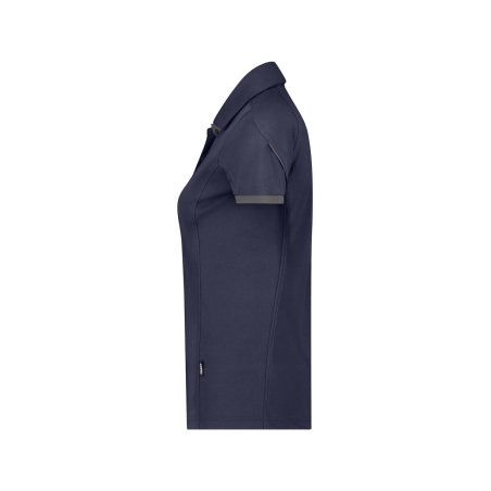 Polo de travail femme coupe cintrée anti-UV respirant Marine/gris – Dassy Traxion Next Women