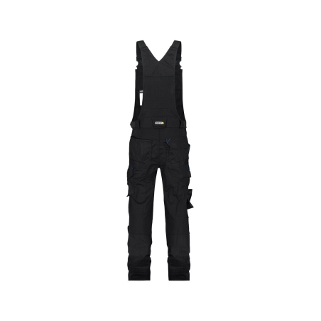 Cotte à bretelles stretch multipoches Cordura Noir coupe longue – Dassy Tronix