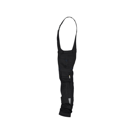 Cotte à bretelles stretch multipoches Cordura Noir coupe longue – Dassy Tronix