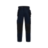 Pantalon de travail multipoches stretch quadri-directionnel Marine/noir coupe courte – Dassy Rossi Flex