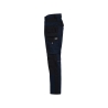 Pantalon de travail multipoches stretch quadri-directionnel Marine/noir coupe courte – Dassy Rossi Flex