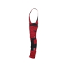 Cotte à bretelles stretch multipoches Cordura Rouge/noir coupe longue – Dassy Tronix