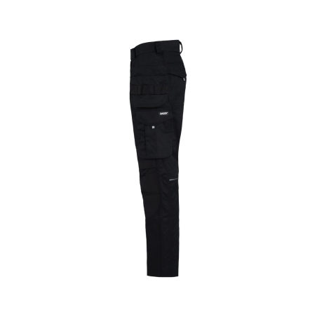 Pantalon de travail multipoches stretch quadri-directionnel Noir coupe courte – Dassy Rossi Flex ROSF-N