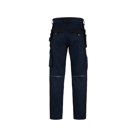 Pantalon de travail multipoches stretch quadri-directionnel Marine/noir – Dassy Rossi Flex