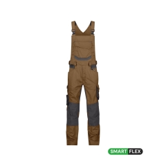 Cotte à bretelles stretch multipoches Cordura Camel/gris – Dassy Tronix