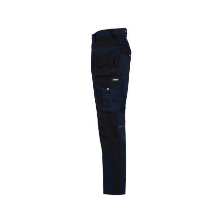 Pantalon de travail multipoches stretch quadri-directionnel Marine/noir – Dassy Rossi Flex