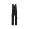 Cotte à bretelles stretch multipoches Cordura Noir coupe courte – Dassy Tronix