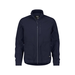 Veste intermédiaire stretch manches préformées dos rallongé Marine – Dassy Sintra
