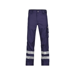 Pantalon de travail multipoches avec bandes réfléchissantes 245 g/m² Marine – Dassy Vegas
