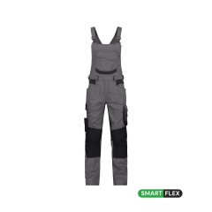 Cotte à bretelles stretch multipoches Cordura Gris/noir – Dassy Tronix
