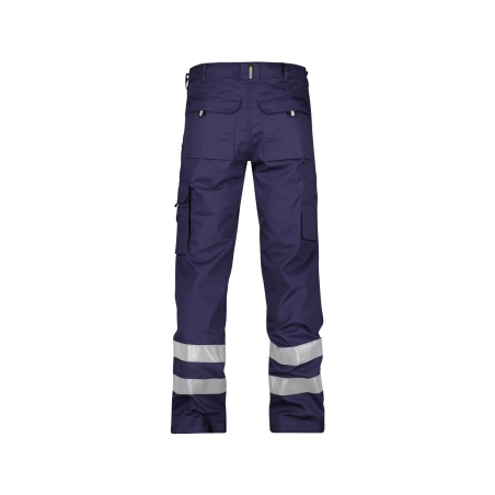 Pantalon de travail multipoches avec bandes réfléchissantes 245 g/m² Marine – Dassy Vegas