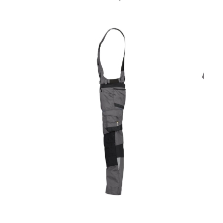 Cotte à bretelles stretch multipoches Cordura Gris/noir – Dassy Tronix