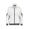 Sweat-shirt femme zippé coudes renforcés Cordura Blanc/gris anthracite – Dassy Velox Women