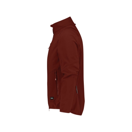 Veste intermédiaire stretch manches préformées dos rallongé Rouge brique – Dassy Sintra