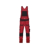 Cotte à bretelles stretch multipoches Cordura Rouge/noir – Dassy Tronix