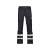 Pantalon de travail multipoches avec bandes réfléchissantes 245 g/m² Noir – Dassy Vegas