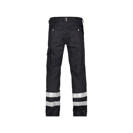 Pantalon de travail multipoches avec bandes réfléchissantes 245 g/m² Noir – Dassy Vegas