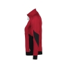 Sweat-shirt femme zippé coudes renforcés Cordura Rouge/noir – Dassy Velox Women