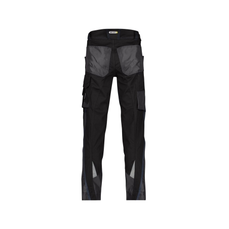 Pantalon de travail stretch multipoches coupe ajustée Noir/gris anthracite coupe longue – Dassy Spectrum