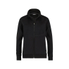 Sweat-shirt femme zippé coudes renforcés Cordura Noir – Dassy Velox Women