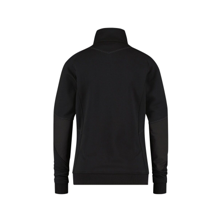 Sweat-shirt femme zippé coudes renforcés Cordura Noir – Dassy Velox Women