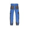 Pantalon de travail stretch multipoches coupe ajustée Bleu azur/gris anthracite coupe courte – Dassy Spectrum