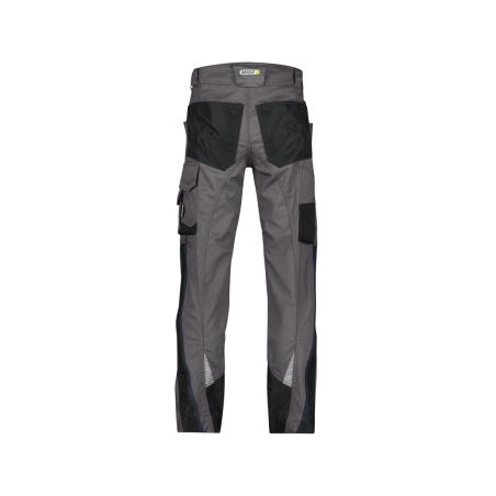 Pantalon de travail stretch multipoches coupe ajustée Gris anthracite/noir coupe courte – Dassy Spectrum