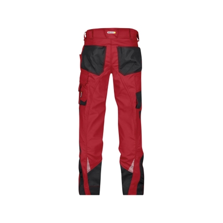 Pantalon de travail stretch multipoches coupe ajustée Rouge/noir coupe courte – Dassy Spectrum
