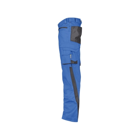 Pantalon de travail stretch multipoches coupe ajustée Bleu azur/gris anthracite – Dassy Spectrum