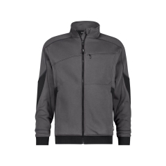 Sweat-shirt de travail zippé coudes renforcés Cordura Gris/noir – Dassy Velox Next