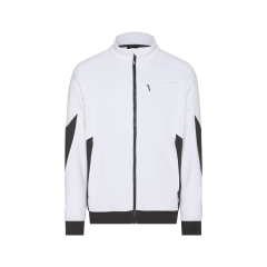 Sweat-shirt de travail zippé coudes renforcés Cordura Blanc/gris – Dassy Velox Next