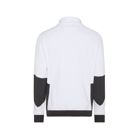 Sweat-shirt de travail zippé coudes renforcés Cordura Blanc/gris – Dassy Velox Next