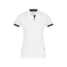 Polo de travail femme manches courtes anti-UV UPF 50+ respirant Blanc/gris anthracite – Dassy Traxion Women