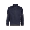 Sweat-shirt de travail zippé coudes renforcés Cordura Marine/gris – Dassy Velox Next