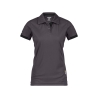 Polo de travail femme manches courtes anti-UV UPF 50+ respirant Gris anthracite/noir – Dassy Traxion Women