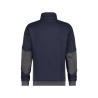 Sweat-shirt de travail zippé coudes renforcés Cordura Marine/gris – Dassy Velox Next