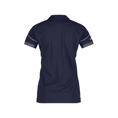 Polo de travail femme manches courtes anti-UV UPF 50+ respirant Bleu nuit/gris anthracite – Dassy Traxion Women