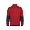 Sweat-shirt de travail zippé coudes renforcés Cordura Rouge/noir – Dassy Velox Next