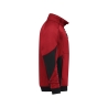 Sweat-shirt de travail zippé coudes renforcés Cordura Rouge/noir – Dassy Velox Next