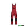 Cotte à bretelles stretch multipoches avec genouillères Cordura Rouge/noir coupe courte – Dassy Voltic