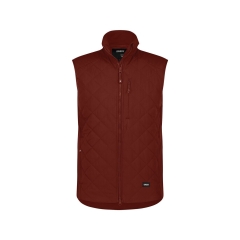 Gilet sans manches matelassé isolant stretch ripstop Rouge brique – Dassy Yala