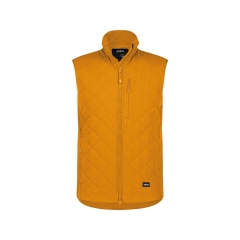 Gilet sans manches matelassé isolant stretch ripstop Jaune tournesol – Dassy Yala