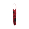 Cotte à bretelles stretch multipoches avec genouillères Cordura Rouge/noir coupe courte – Dassy Voltic