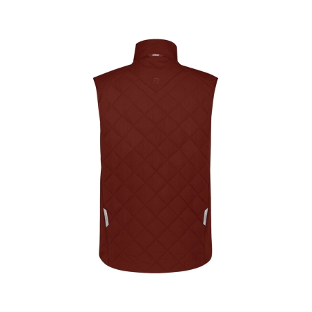 Gilet sans manches matelassé isolant stretch ripstop Rouge brique – Dassy Yala