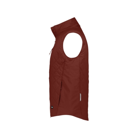 Gilet sans manches matelassé isolant stretch ripstop Rouge brique – Dassy Yala