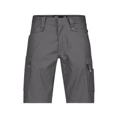 Bermuda de travail stretch multipoches coton recyclé Gris anthracite – Dassy Zion